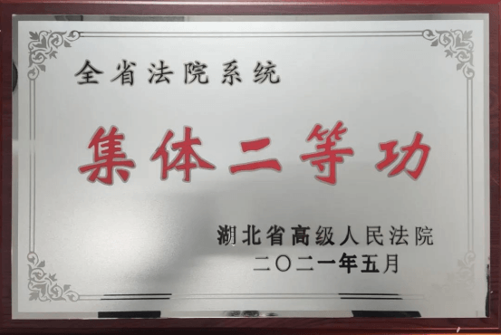 安陆法院刑事审判庭被荣记集体二等功95.png