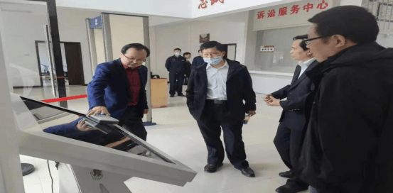 4.18 孝感中院院领导深入基层法院调研指导人民法庭规范化建设工作404.png